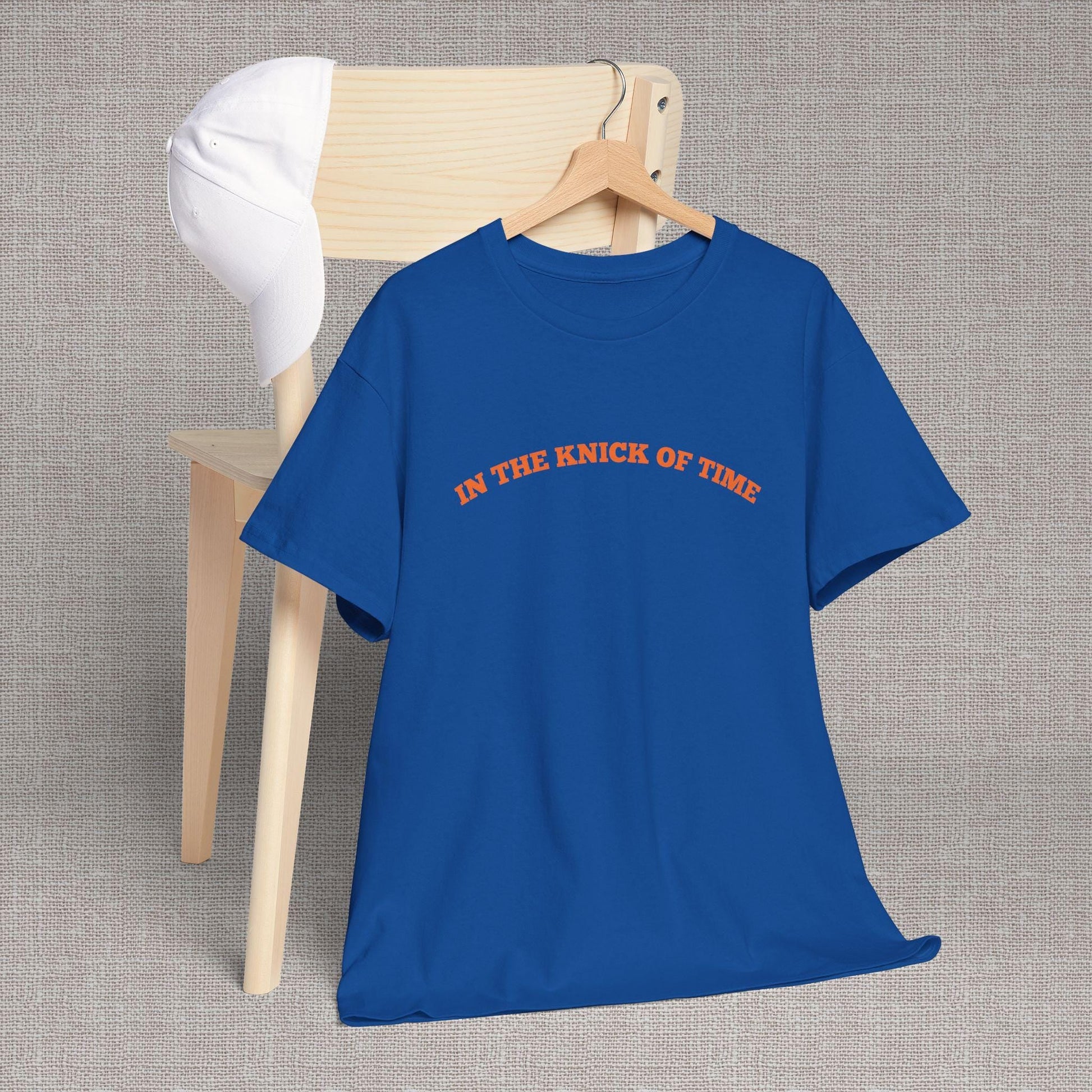 Knick Time Ny Basketball Pun Tee Sports Fan Blue Orange Game Day Pop Culture - T-Shirt, Sweatshirt, Hoodie