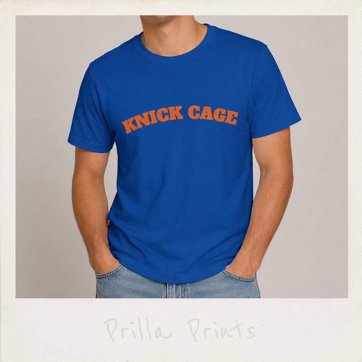 Knick Cage Oversized Fit Retro Arch Lettering Basketball Name Tee Celebrity Inspired Nba - T-Shirt, Sweatshirt, Hoodie