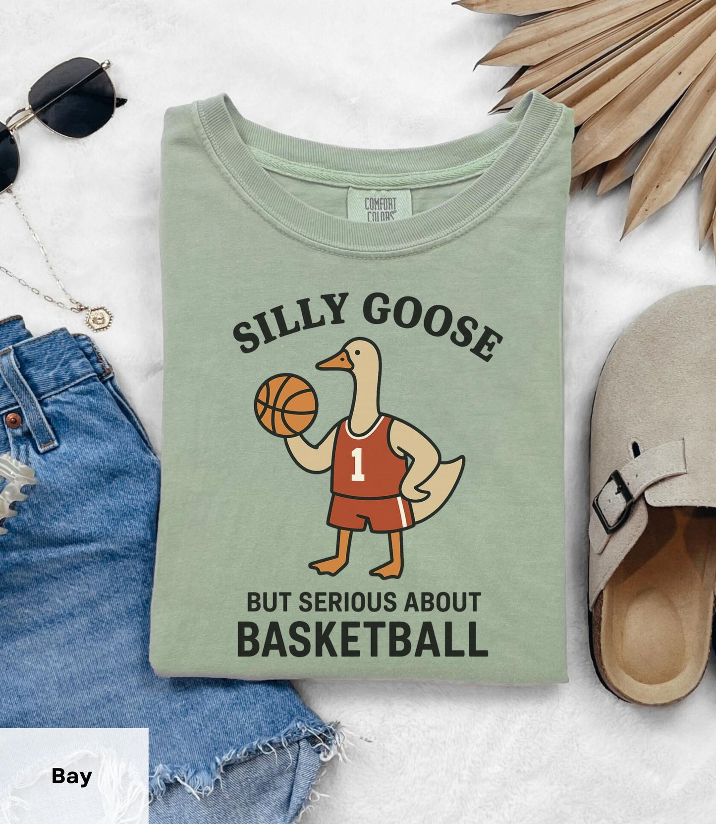 Silly Goose Basketball Goose Playing Basketball Tee Unisex T-shirt, Sweatshirt, Hoodie - T-Shirt, Sweatshirt, Hoodie