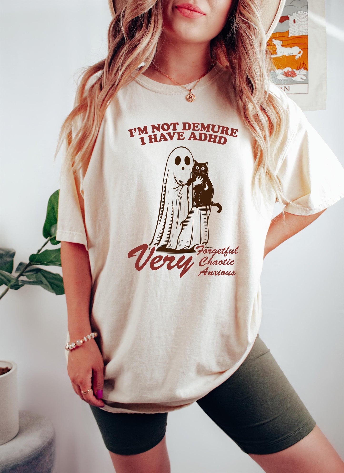 Demure Adhd Demure Trend Halloween Ghos Ghost Holding Ca Very Demure Ghos - T-Shirt, Sweatshirt, Hoodie