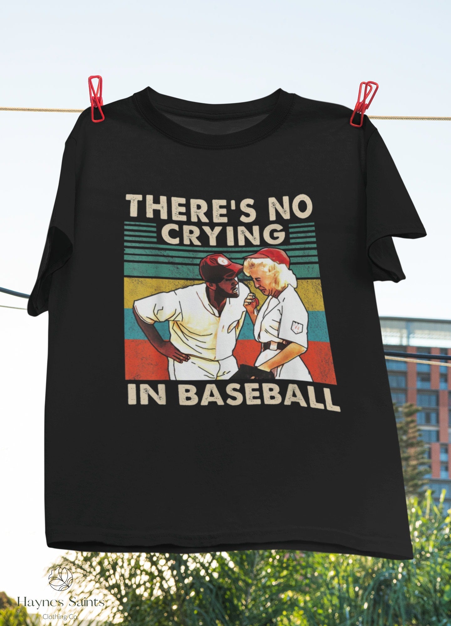 There'S Crying Baseball Vintage League Own Movie Baseball Comedy Film Gif - T-Shirt, Sweatshirt, Hoodie