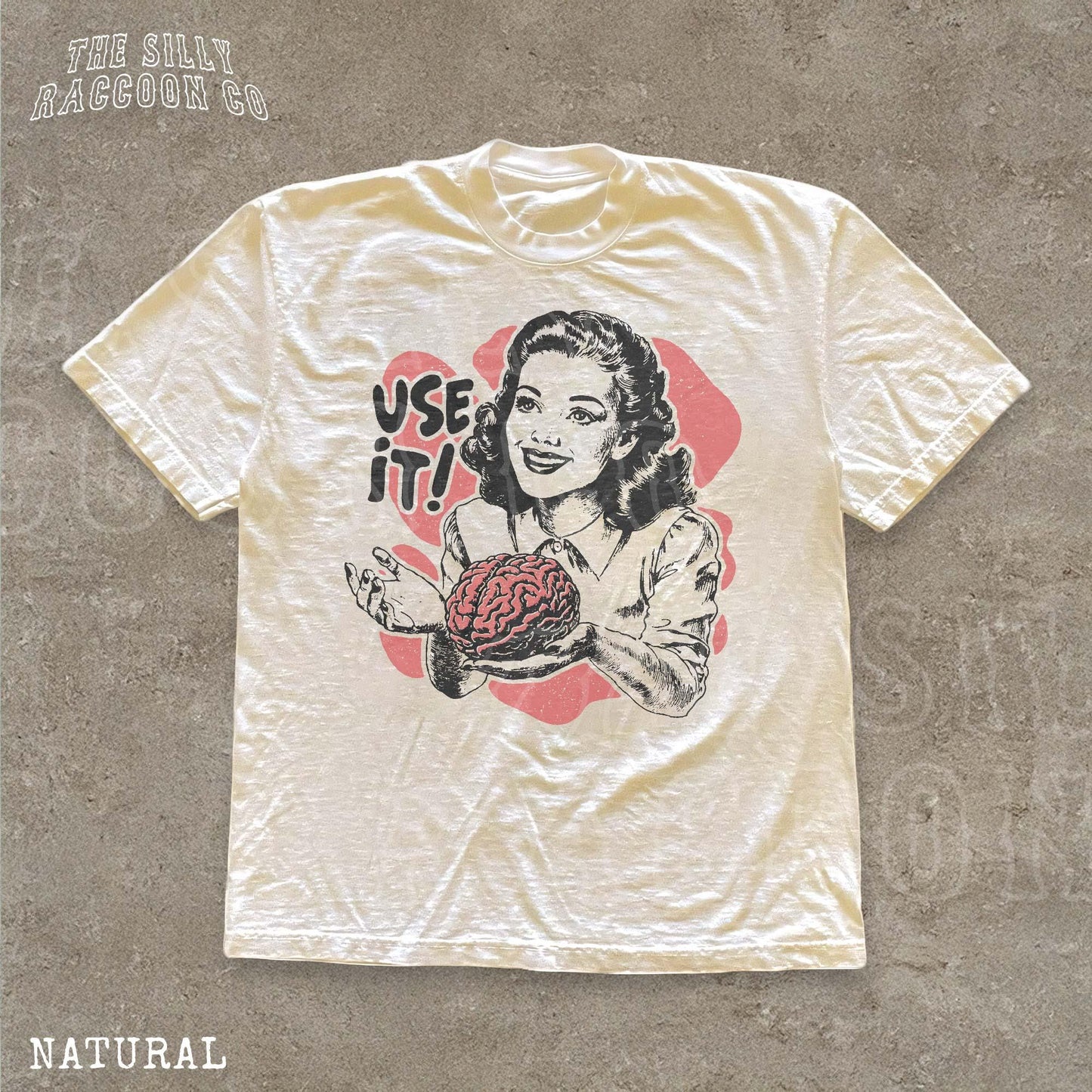 Sarcastic Vintage Use Brain Tee Retro 50s Ad Parody Sarcastic Quote Thinkers - T-Shirt, Sweatshirt, Hoodie