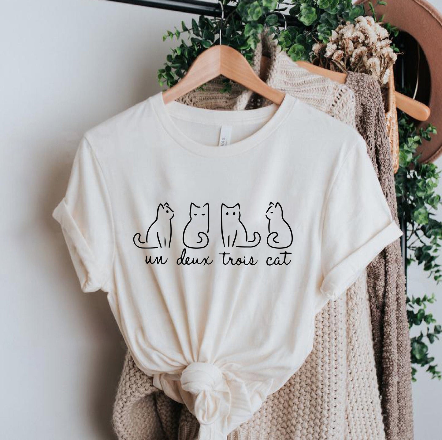 Un Deux Trois Ca Cat Lovers Cat Tee Cat Tee Ca Cat Dad Ca Cat Mom Ca - T-Shirt, Sweatshirt, Hoodie