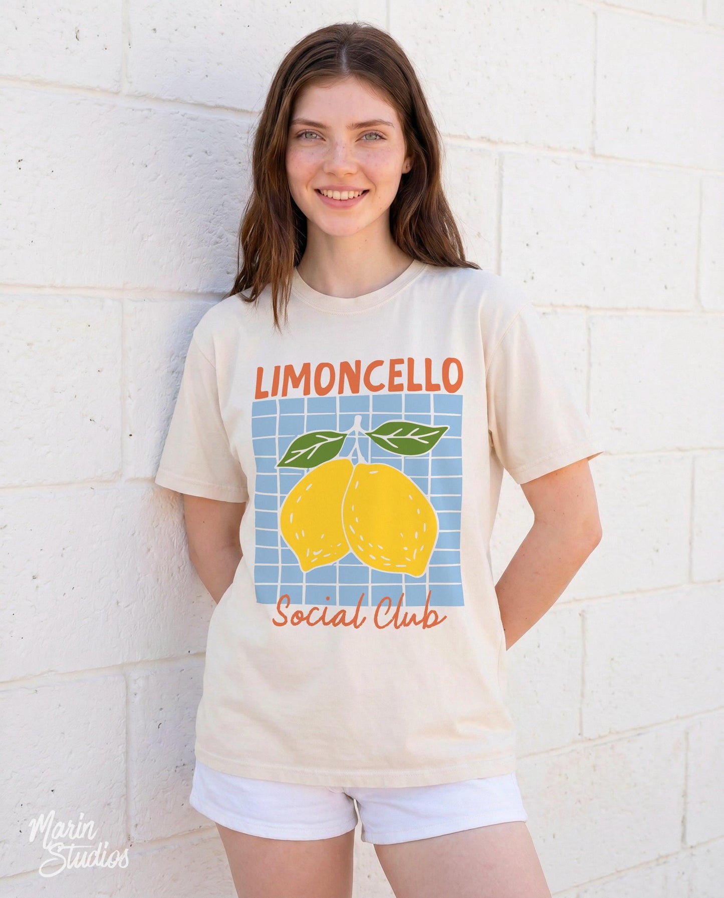 Limoncello Social Club Amalfi Lemon Comfort Colors Italian Summer - T-Shirt, Sweatshirt, Hoodie