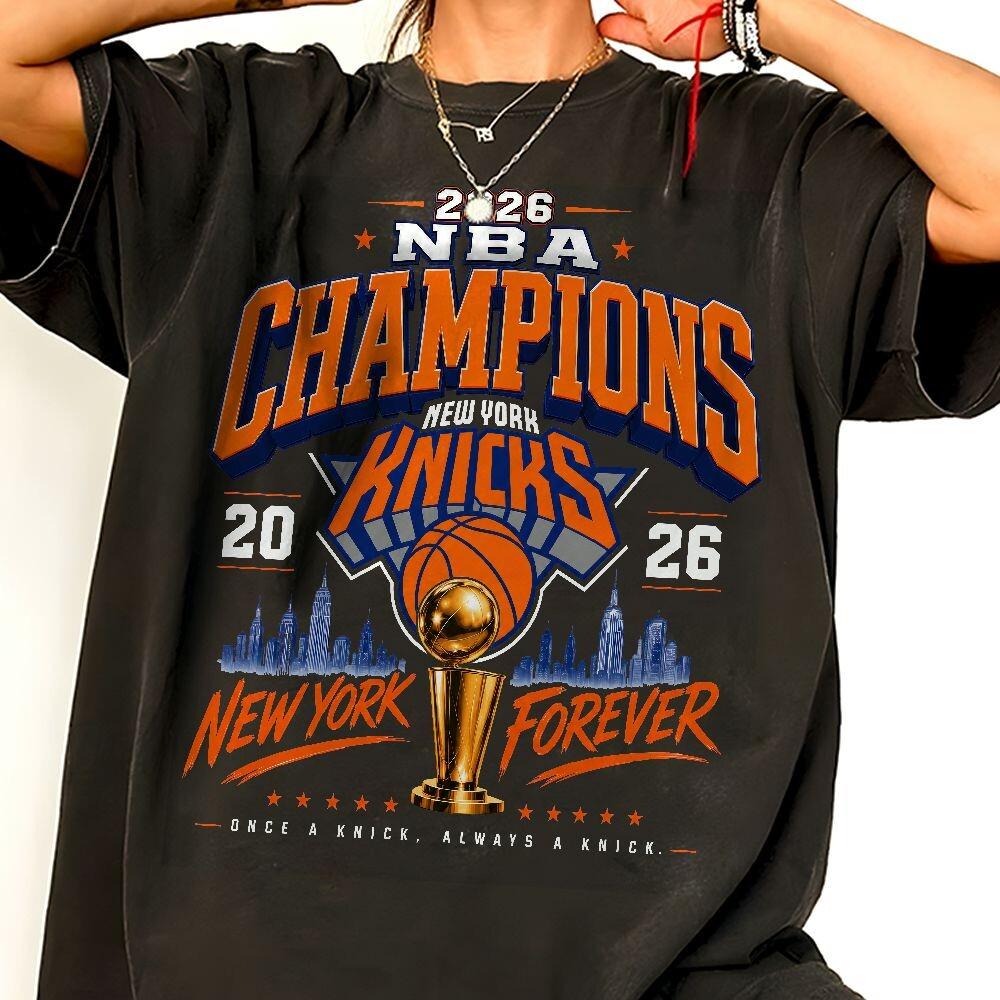 Knicks 2026 Champions Vintage Retro York Basketball Champions Tee Vintage Spor Championship Fan - T-Shirt, Sweatshirt, Hoodie