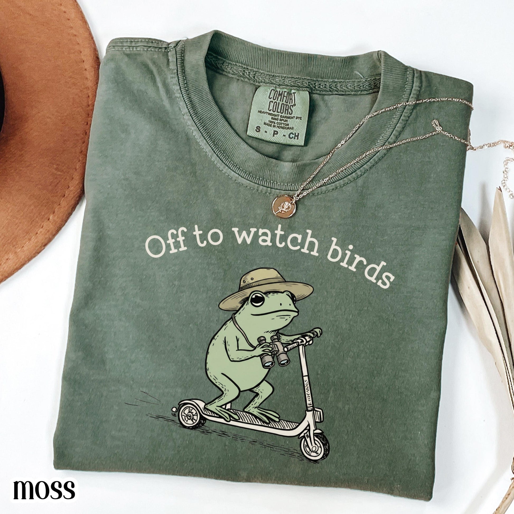 Comfort Colors Birdwatching Frog Off Watch Birds Nature Bird Enthusiast Tee Nature Lover Birding Bird Watcher - T-Shirt, Sweatshirt, Hoodie