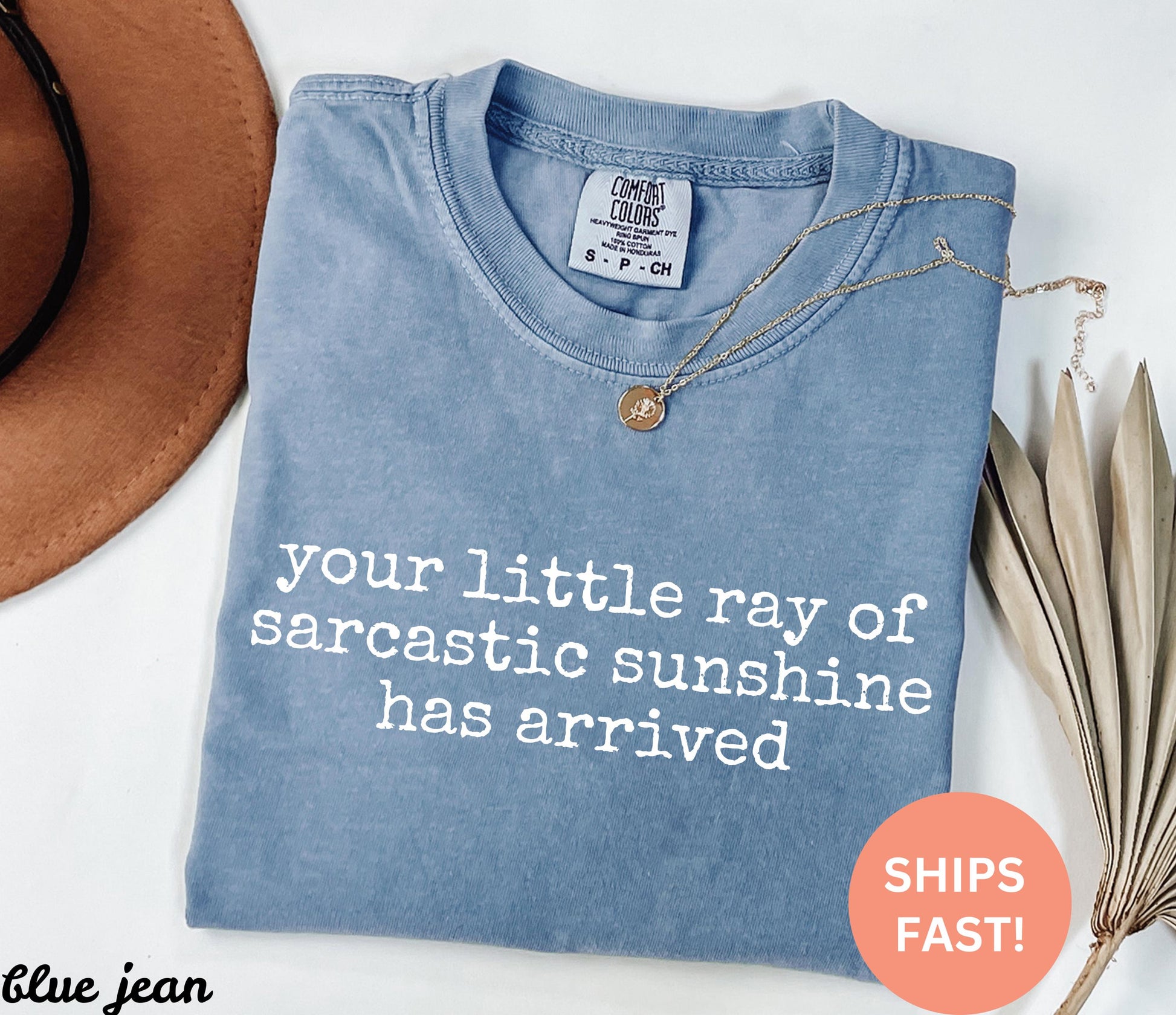 Comfort Colors Little Ray Sarcastic Sunshine Arrived Sarcastic Humor - T-Shirt, Sweatshirt, Hoodie