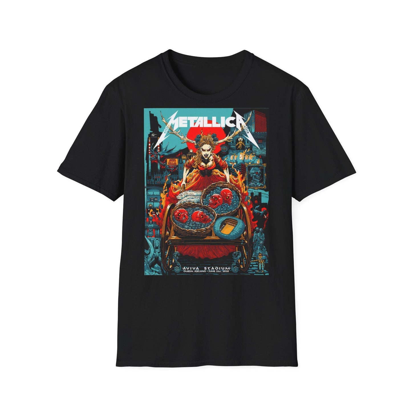 Metallica Dublin 2026 Night Concert M72 World Tour Unisex T-shirt, Sweatshirt, Hoodie - T-Shirt, Sweatshirt, Hoodie
