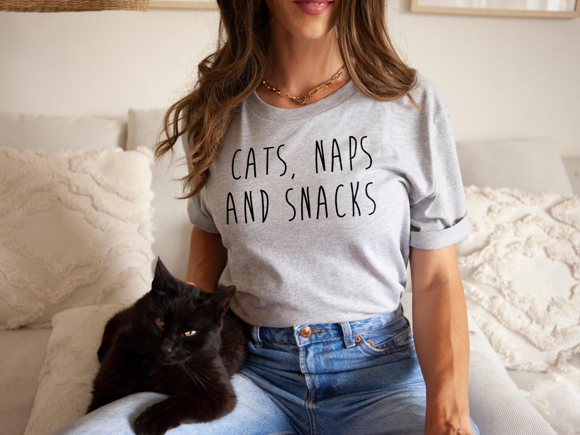 Cats Naps Snacks Cat Lover Cat Quote Cat Lover Cat Lover - T-Shirt, Sweatshirt, Hoodie