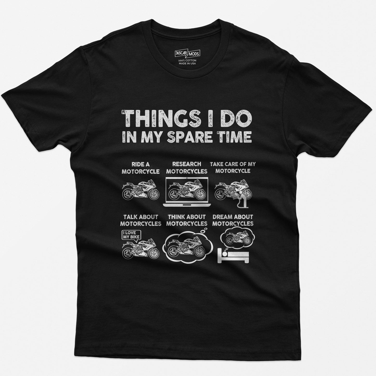 Motorcycle Things Spare Time Biker Sportbike Enthusiast - T-Shirt, Sweatshirt, Hoodie