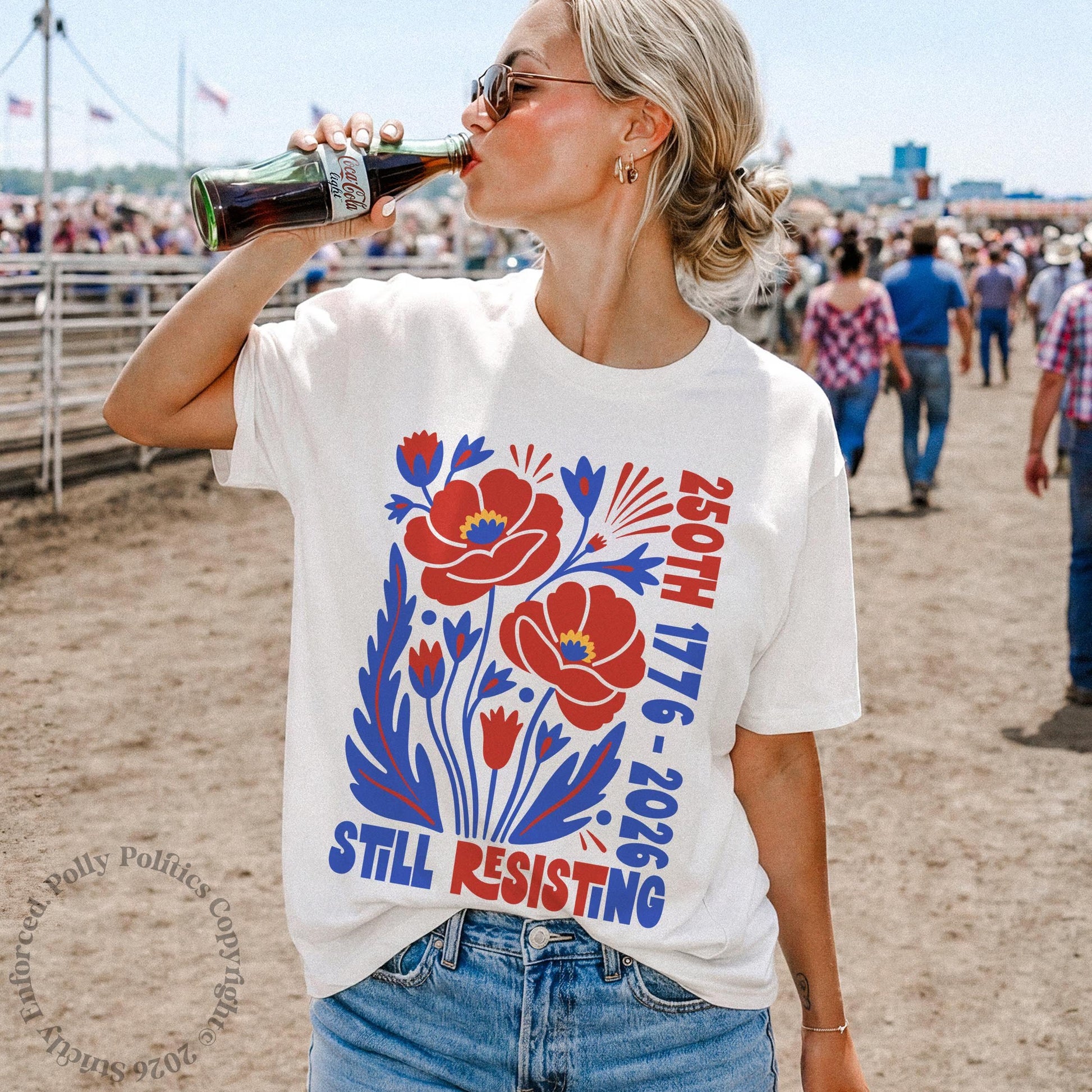 Usa 250th Still Resisting Liberal July 4th Protest Tee Anti Trump Americana Voter Birthday - T-Shirt, Sweatshirt, Hoodie