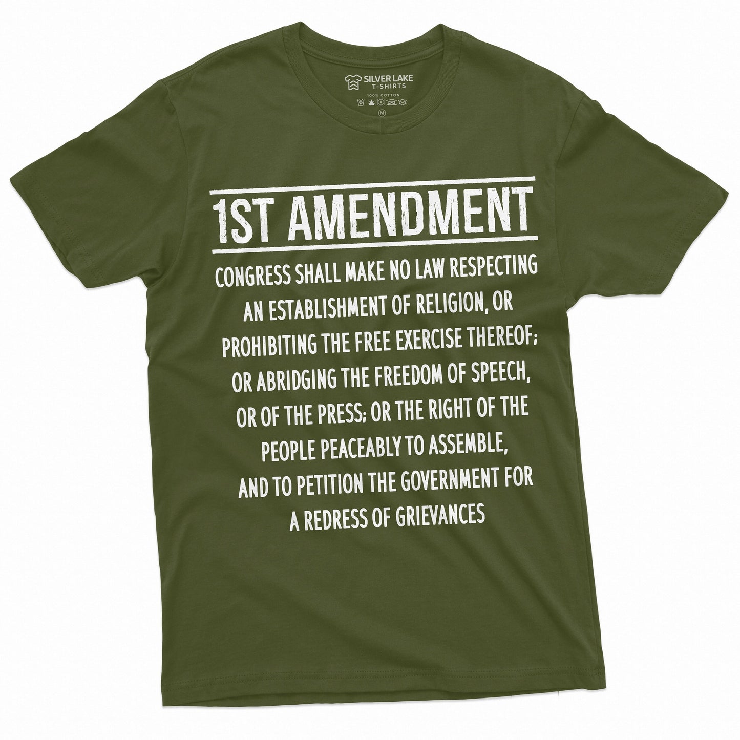 Patriotic Constitution 1st Amendment Freedom Speech Democracy Usa 4th July Tee - T-Shirt, Sweatshirt, Hoodie