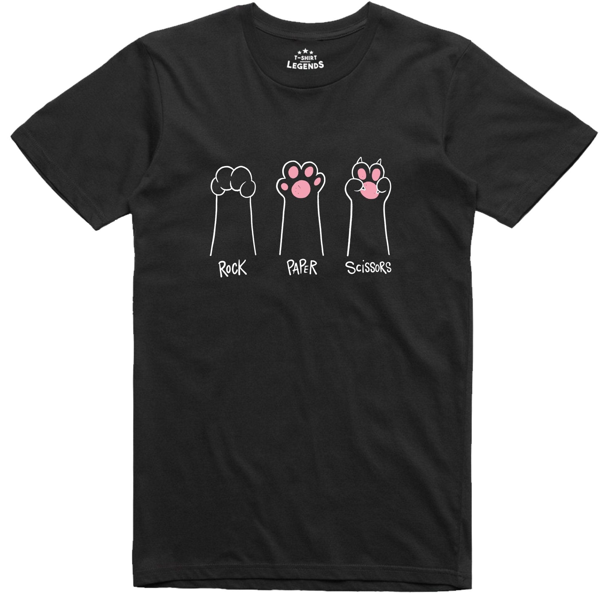 Cat Paws Rock Paper Scissors Tee Unisex T-shirt, Sweatshirt, Hoodie - T-Shirt, Sweatshirt, Hoodie