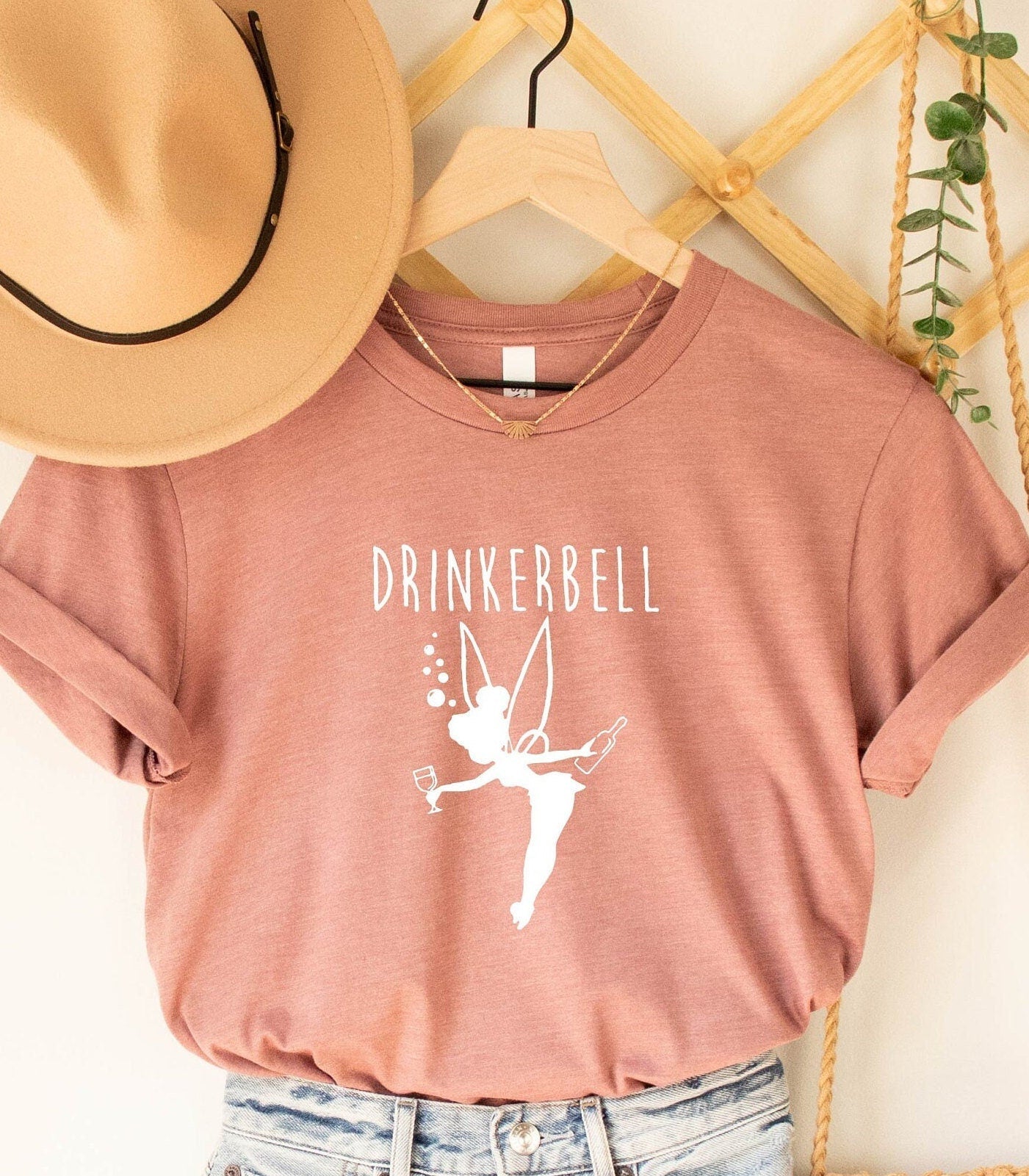 Tinker Bell Peter Pan Drink Around World Princess Drinking Epcot Food Wine Festival Thinkerbell - T-Shirt, Sweatshirt, Hoodie