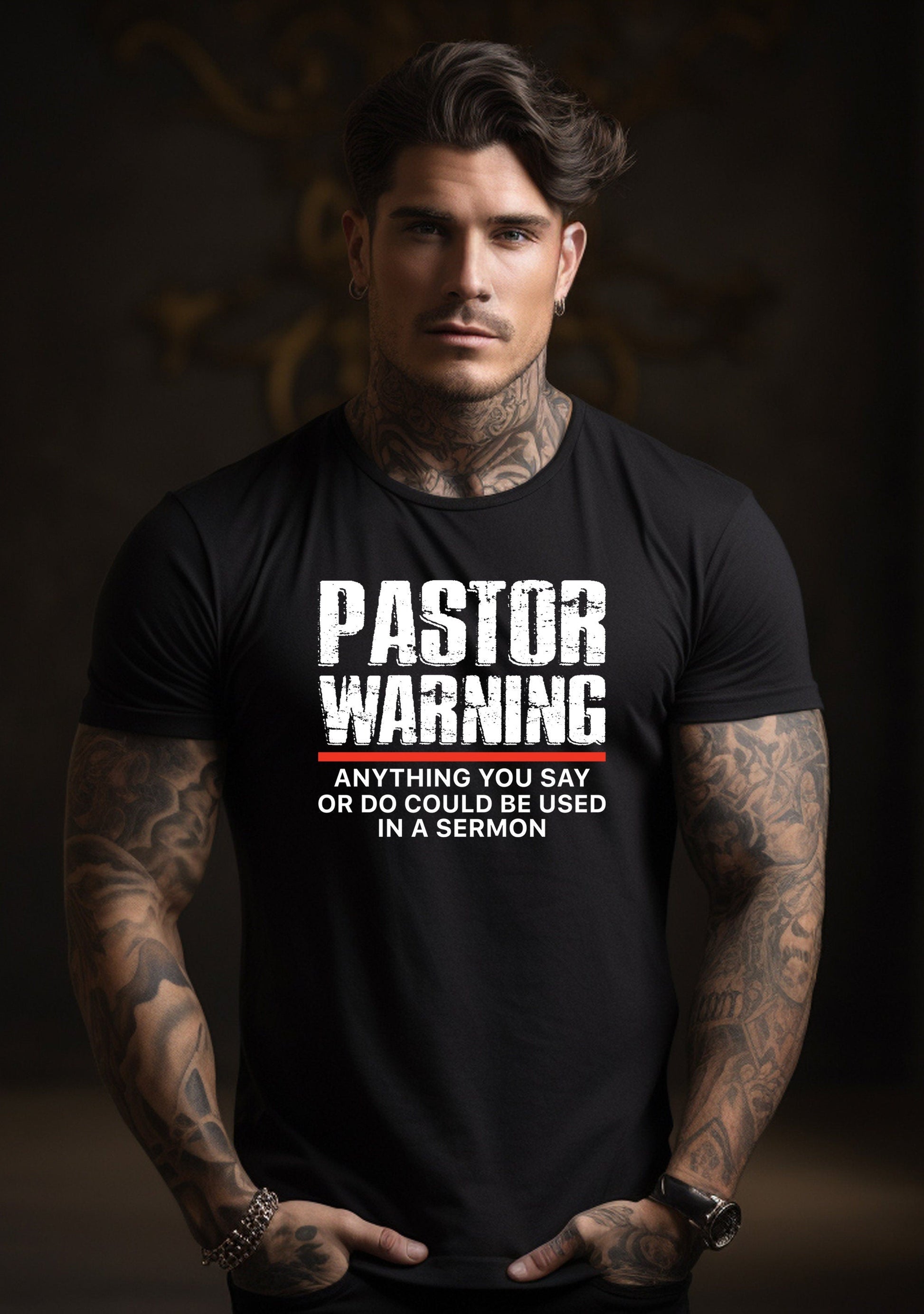 Pastor Warning Delight Tee Church Pastor Birthday Attire - T-Shirt, Sweatshirt, Hoodie