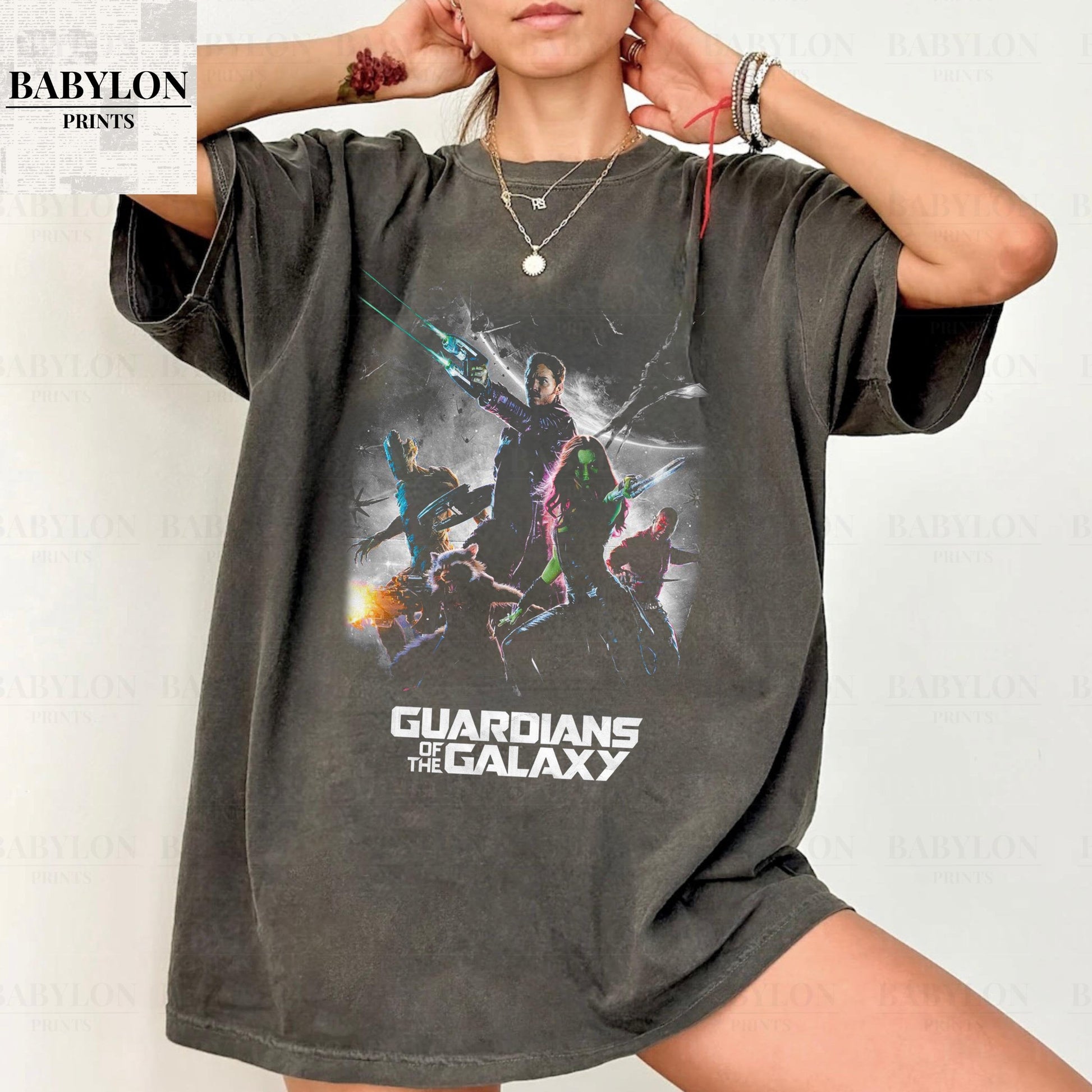 Vintage Guardians Galaxy Retro Guardians Galaxy Character Starlord Gamora Mantis Rocket Groot Cosmic Rewind - T-Shirt, Sweatshirt, Hoodie