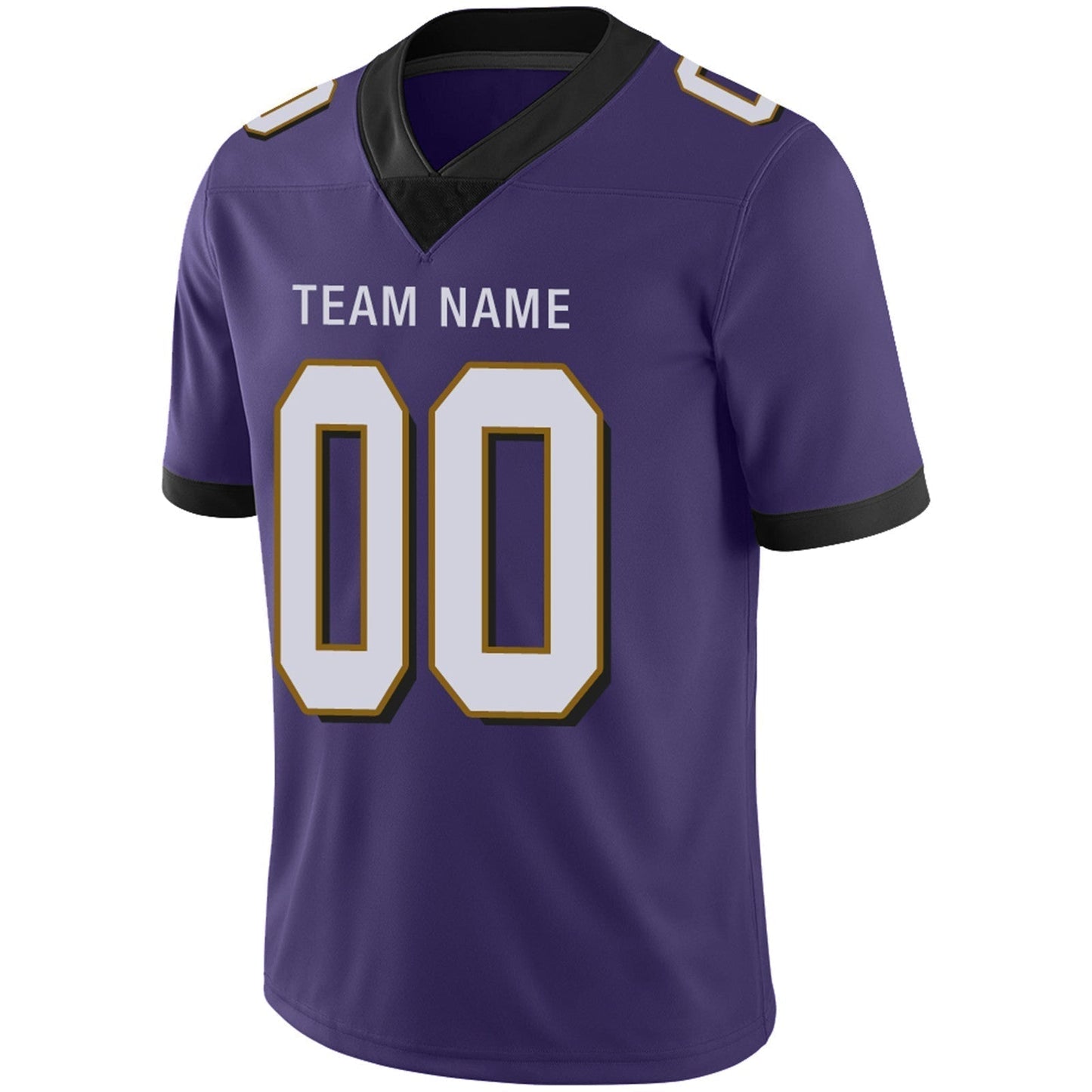 Custom B.Ravens Football JerseyS Team Player or Personalized Design Your Own Name for Men's Women's Youth Jerseys Purple football jersey product view 2