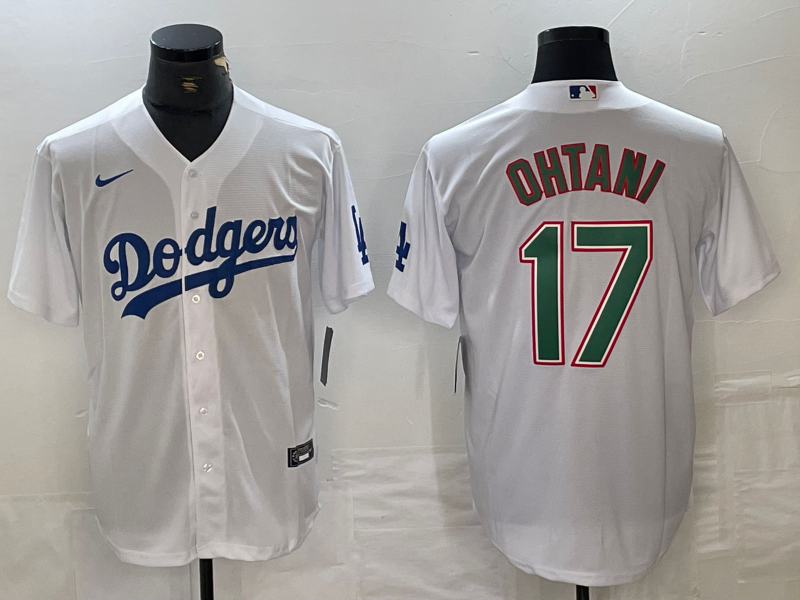 Men's Los Angeles Dodgers Shohei Ohtani White Replica Player Jersey1 baseball jersey product view 1