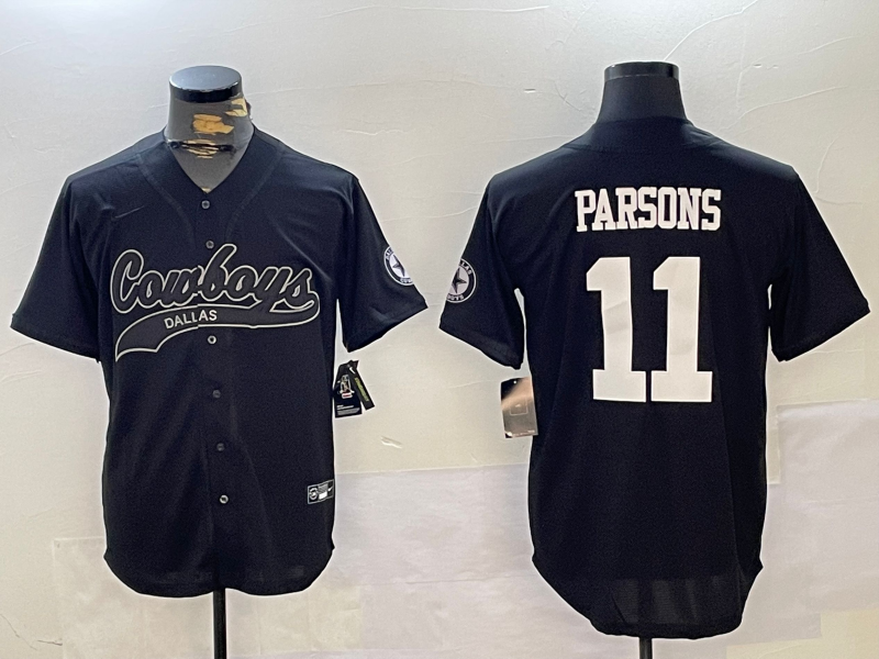 Men's Dallas Cowboys Micah Parsons Black Alternate Player Jersey football jersey product view 1