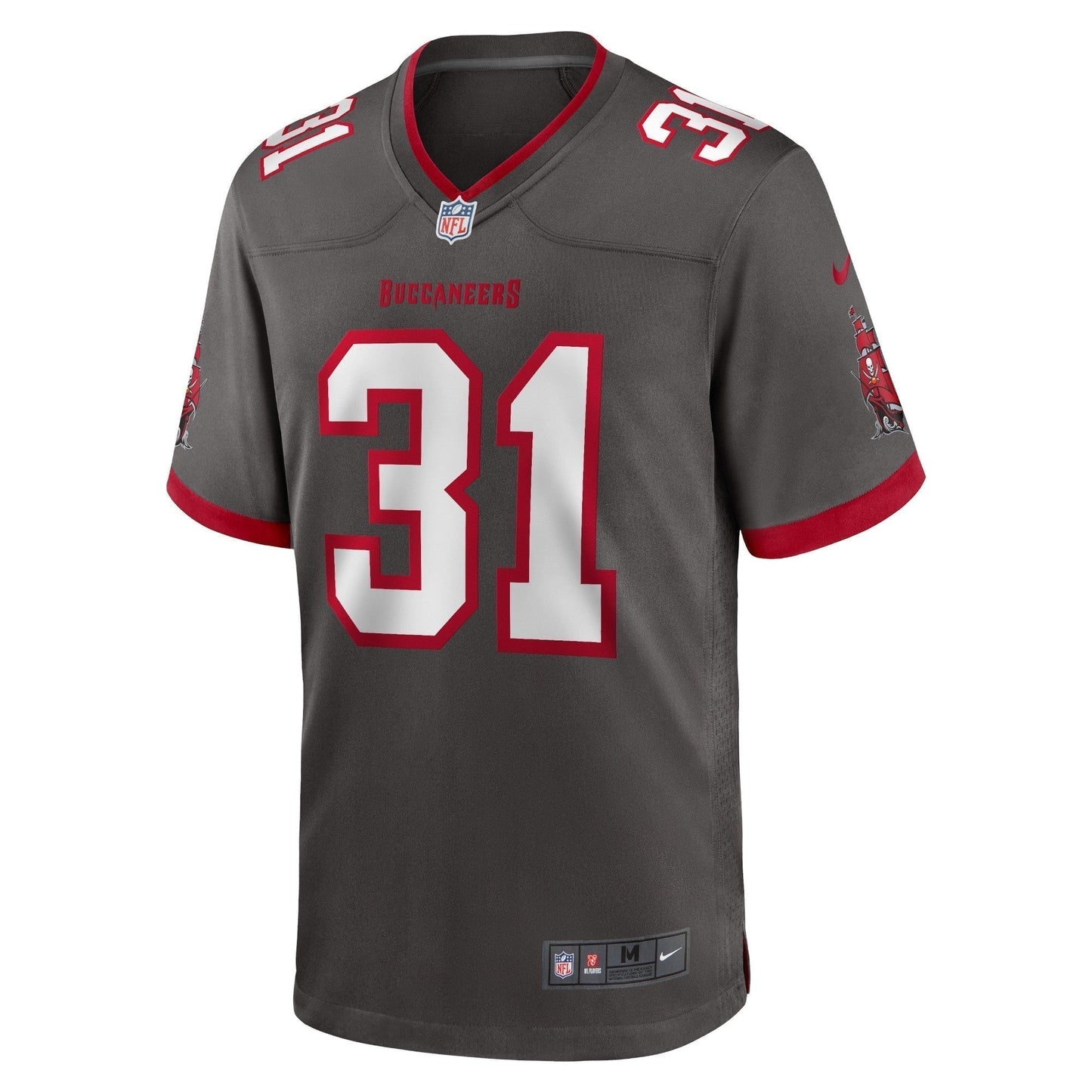 Antoine Winfield Jr. Tampa Bay Buccaneers Game Jersey - Pewter football jersey product view 2