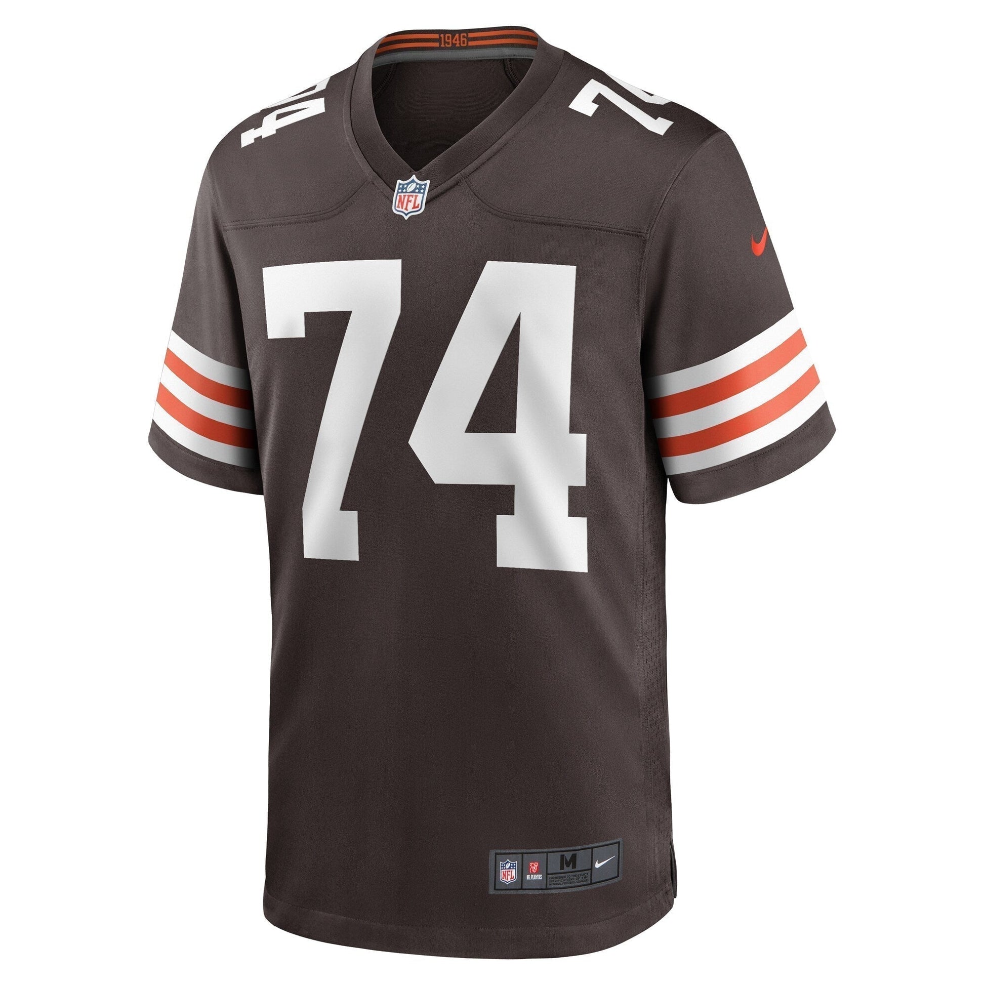 Alex Leatherwood Cleveland Browns Team Game Jersey - Brown football jersey product view 2