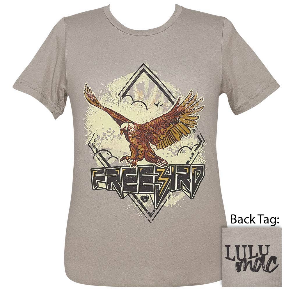 Lulu Mac 89- Free Bird Ss- Heather Stone Unisex T-shirt, Sweatshirt, Hoodie, Long Sleeve Tee - T-Shirt, Sweatshirt, Hoodie