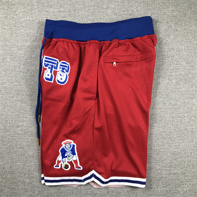 Men's New England Patriots Red Pocket Shorts1 football jersey product view 3