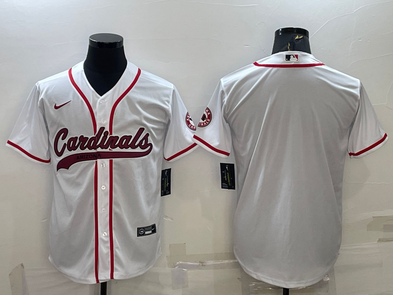 Men's Arizona Cardinals White Blank Jersey football jersey product view 1