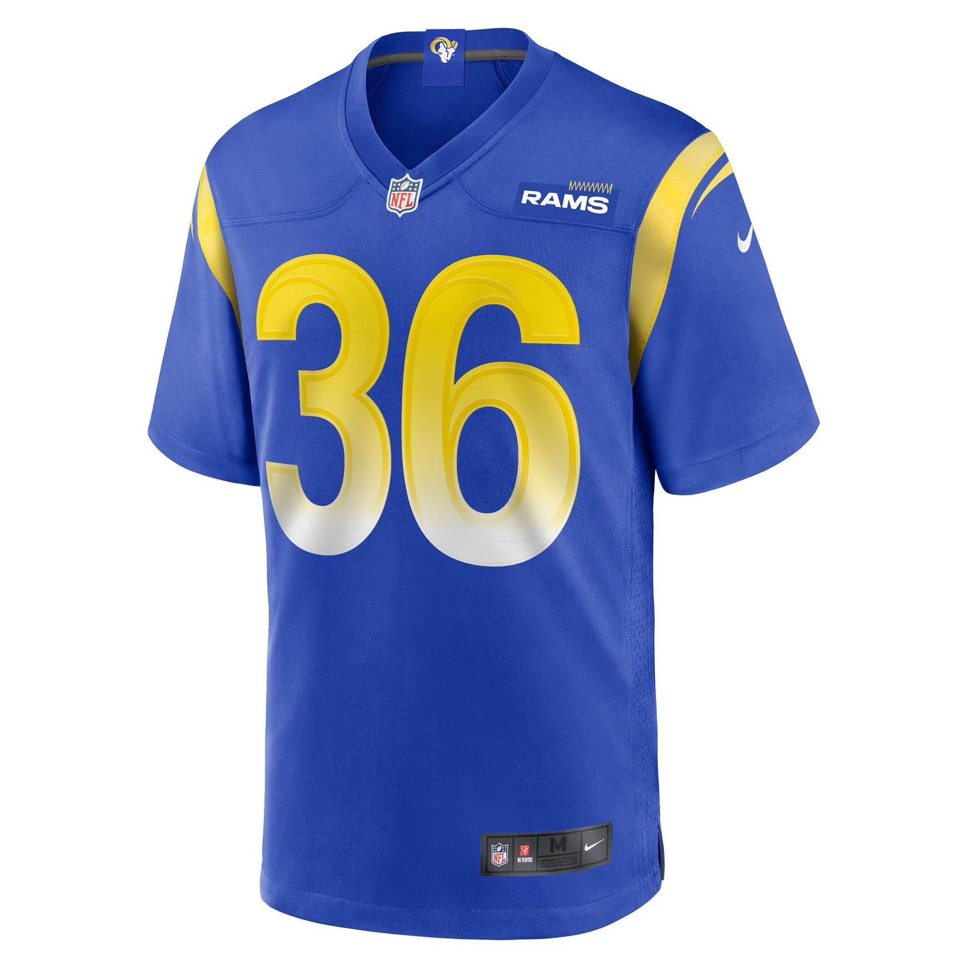 Los Angeles Rams Charles Woods Royal Game Jersey football jersey product view 1