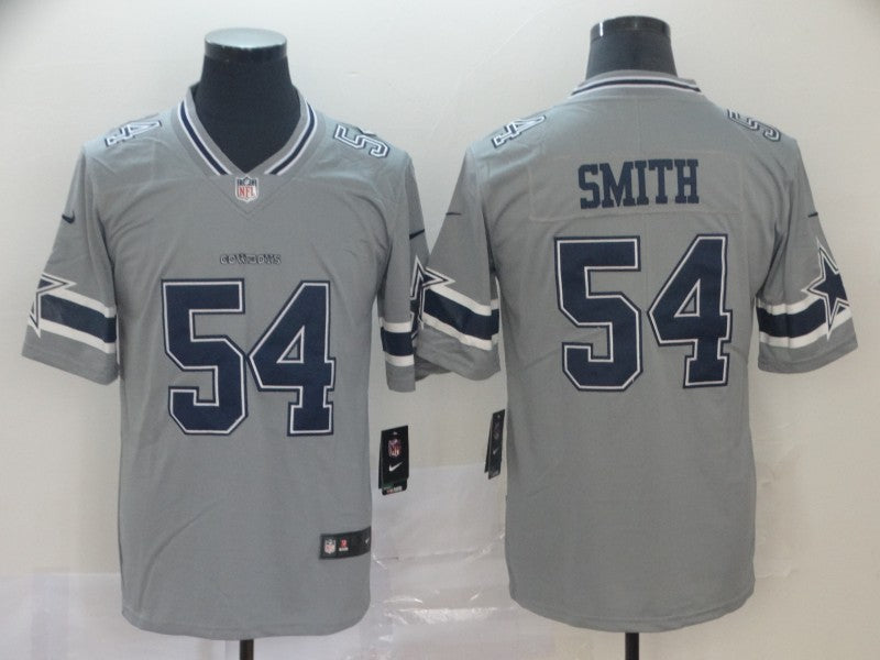 Men's Dallas Cowboys Jaylon Smith #54 Gray Inverted Legend Jersey1 football jersey product view 1