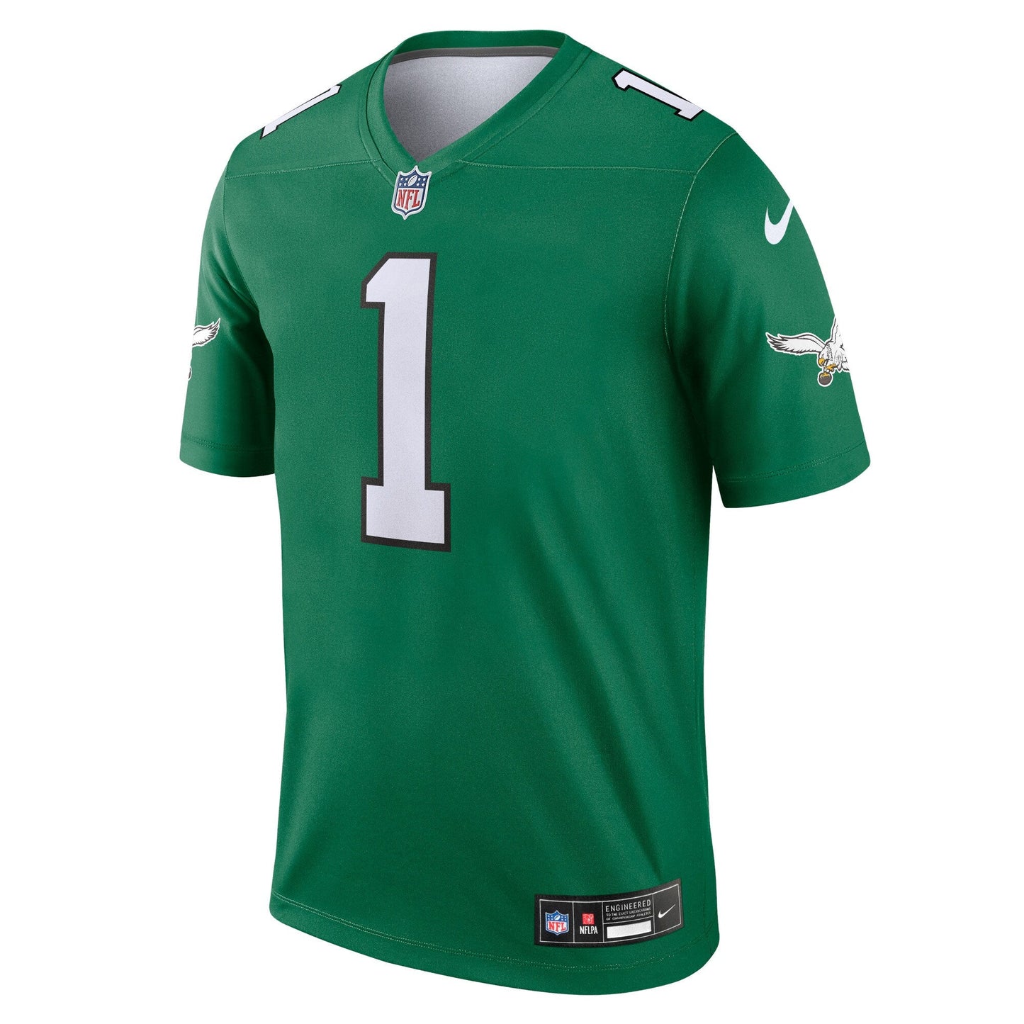 Jalen Hurts Philadelphia Eagles Alternate Legend Jersey - Kelly Green football jersey product view 2