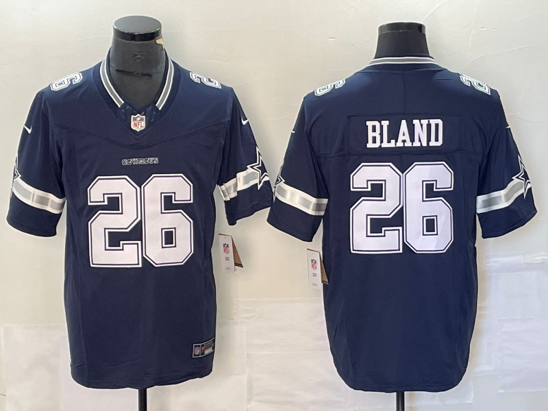 Men's Dallas Cowboys DaRon Bland Navy Player Game Jersey football jersey product view 1