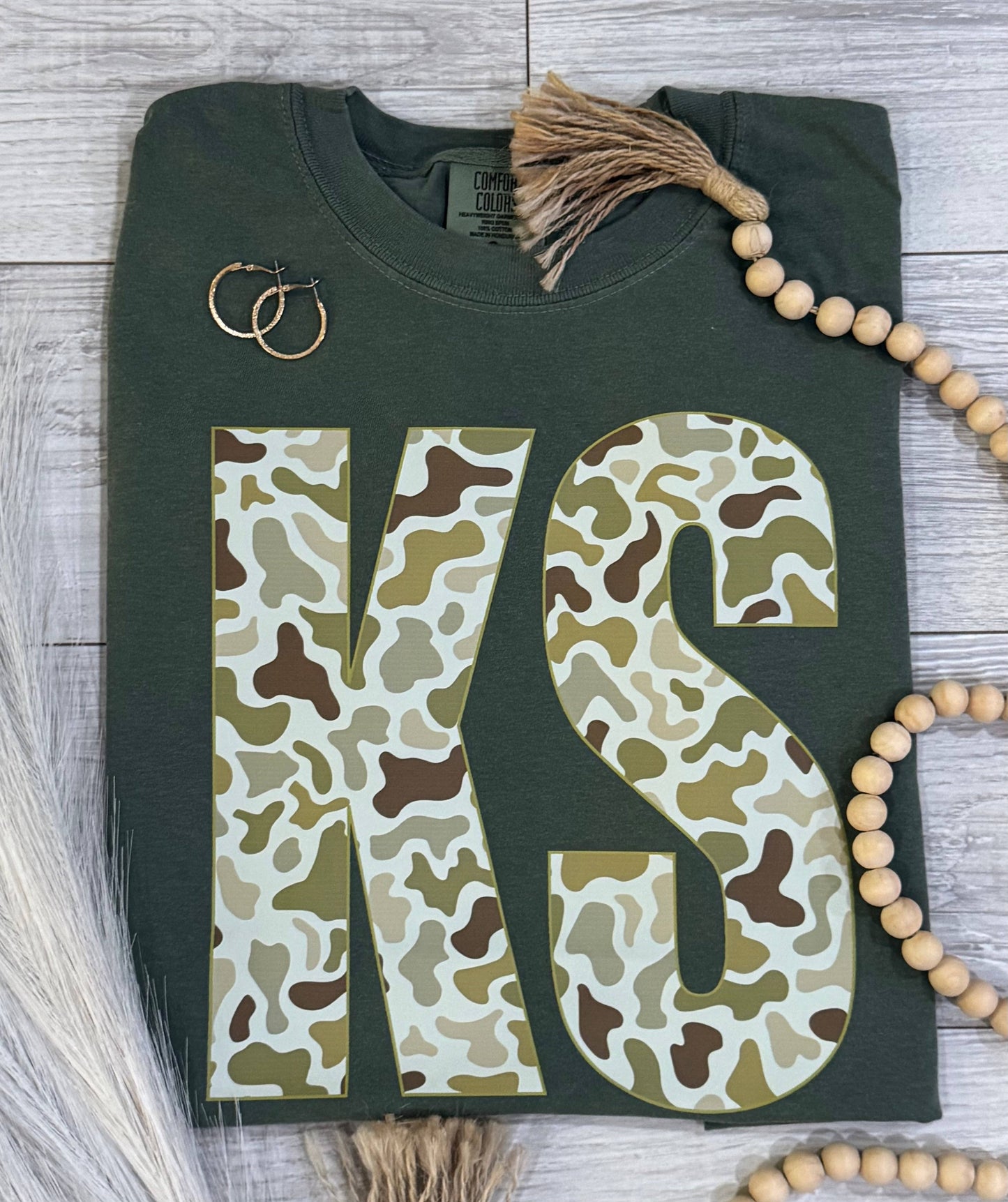 Ks Camo State Tee Unisex T-shirt, Sweatshirt, Hoodie, Long Sleeve Tee - T-Shirt, Sweatshirt, Hoodie