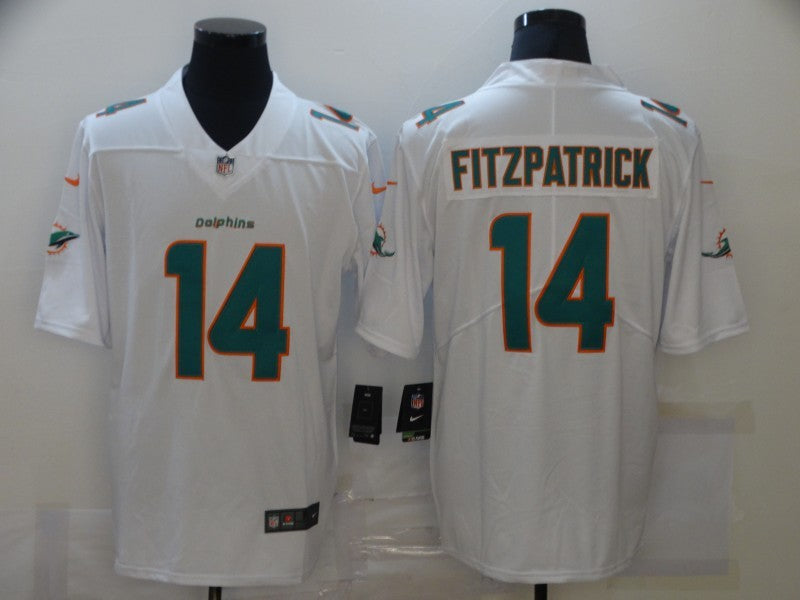 Men's Miami Dolphins Ryan Fitzpatrick White Game Jersey football jersey product view 1