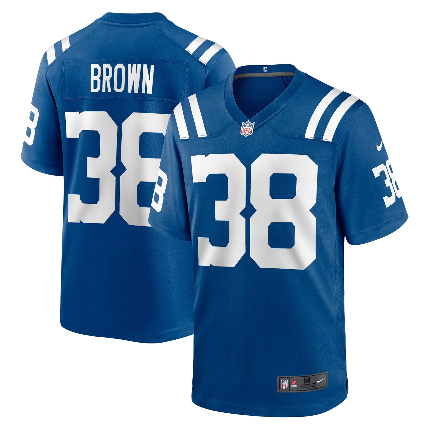 Pharaoh Brown Indianapolis Colts Game Jersey - Royal football jersey product view 1
