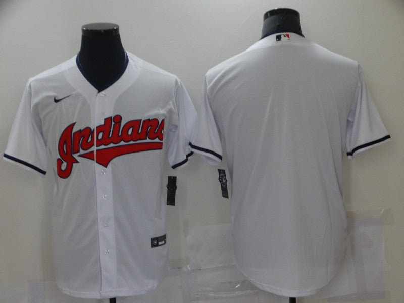 Men's Cleveland Guardians White Home Blank Replica Jersey baseball jersey product view 1