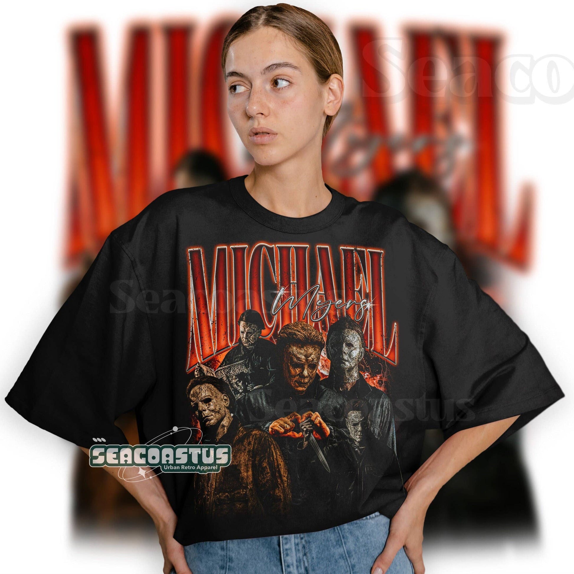 Limited Michael Myers Vintage Graphic T-Shirt For Fans Unisex T-shirt, Sweatshirt, Hoodie, Long Sleeve Tee - T-Shirt, Sweatshirt, Hoodie