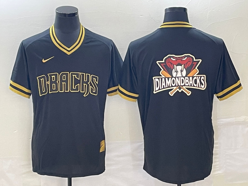 Men's Arizona Diamondbacks Black Alternate Replica Team Jersey baseball jersey product view 1