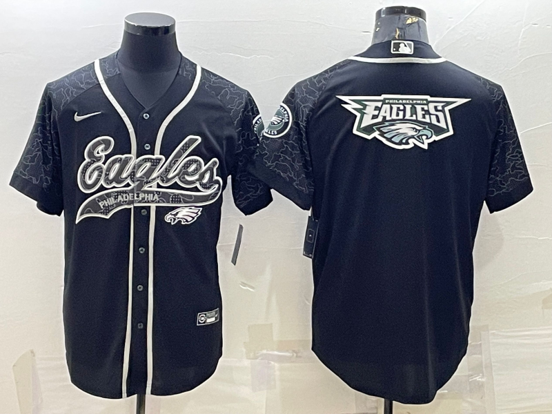 Men's Philadelphia Eagles Black RFLCTV Limited Jersey football jersey product view 1