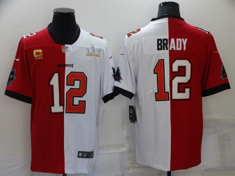 Men's Tampa Bay Buccaneers Tom Brady #12 Red/White Game Jersey1 football jersey product view 1