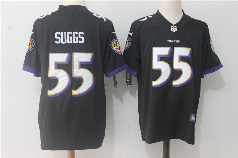 Men's Baltimore Ravens Terrell Suggs Black Game Jersey football jersey product view 1