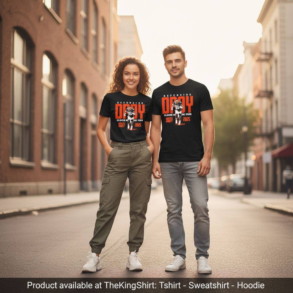 Myles Garrett 2025 Dpoy Cleveland Browns T-Shirt Unisex T-shirt, Sweatshirt, Hoodie, Long Sleeve Tee - T-Shirt, Sweatshirt, Hoodie