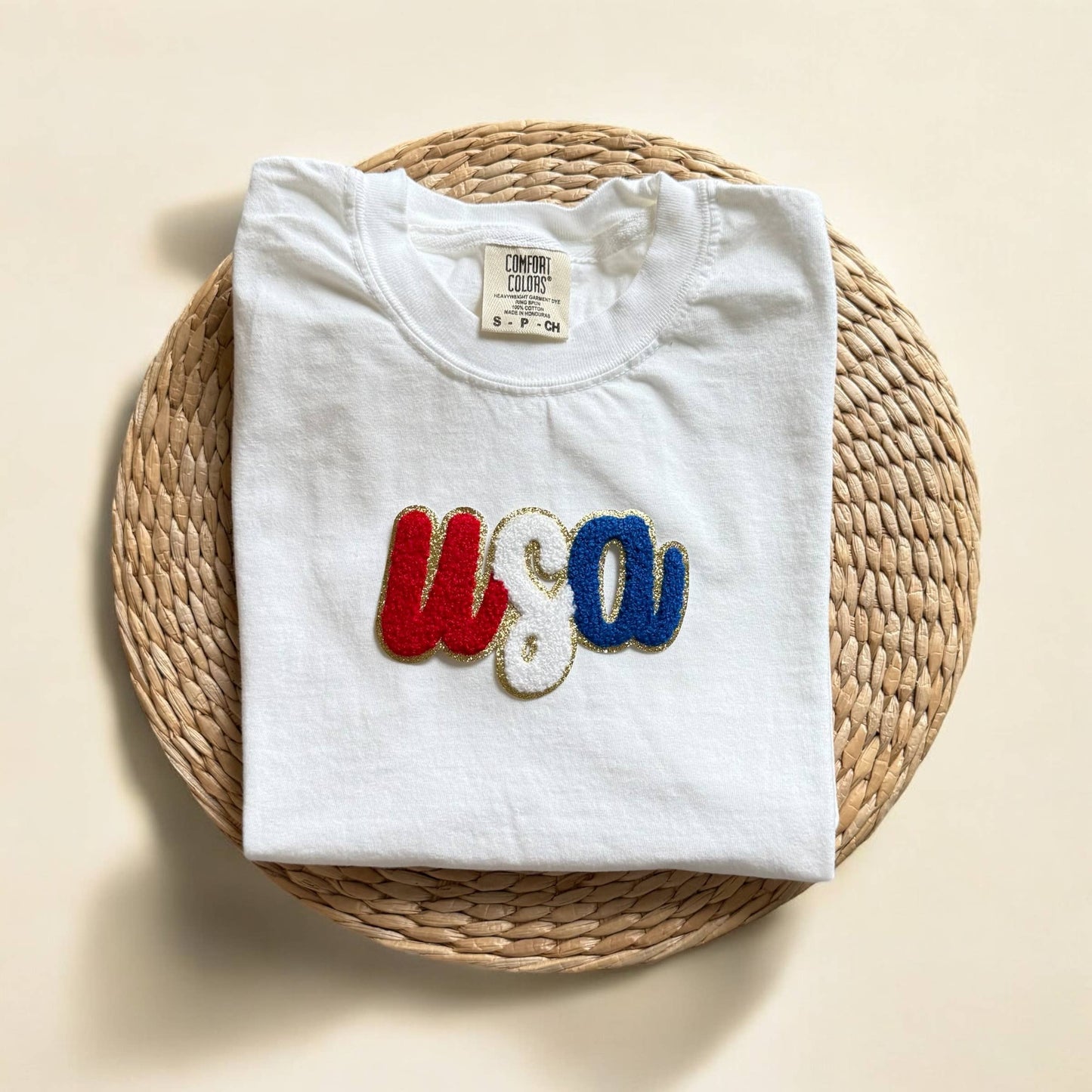 Comfort Colors USA Tshirt, 4th of July Patriotic Tees Unisex T-shirt, Sweatshirt, Hoodie, Long Sleeve Tee - T-Shirt, Sweatshirt, Hoodie