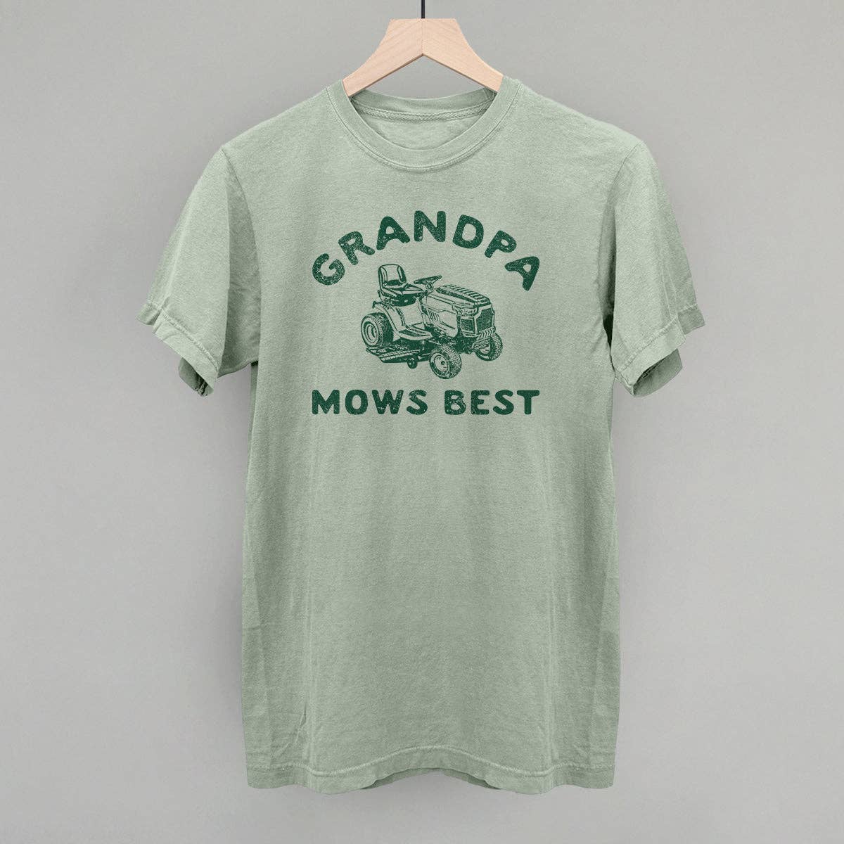 Grandpa Mows Best Unisex T-shirt, Sweatshirt, Hoodie, Long Sleeve Tee - T-Shirt, Sweatshirt, Hoodie