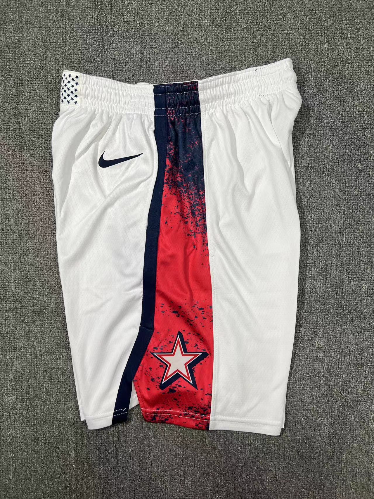 24 Olympics USA Team White Shorts sports jersey product view 2