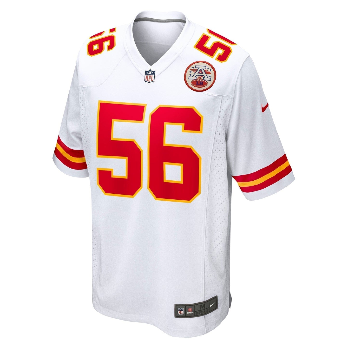 George Karlaftis Kansas City Chiefs Away Game Jersey - White football jersey product view 2