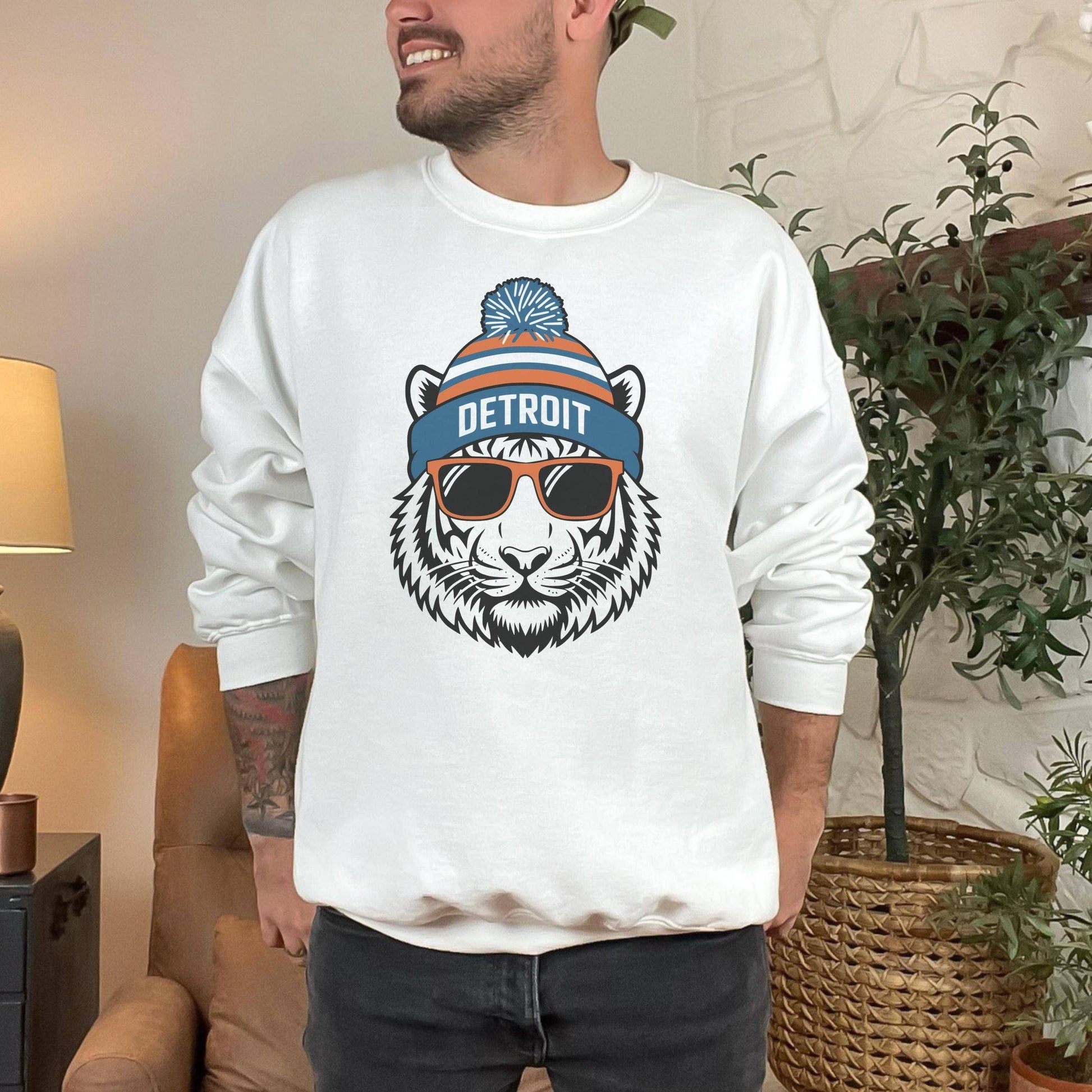 Vintage Detroit Tigers Baseball Sweater  Game Day Shirt Unisex T-shirt, Sweatshirt, Hoodie, Long Sleeve Tee - T-Shirt, Sweatshirt, Hoodie
