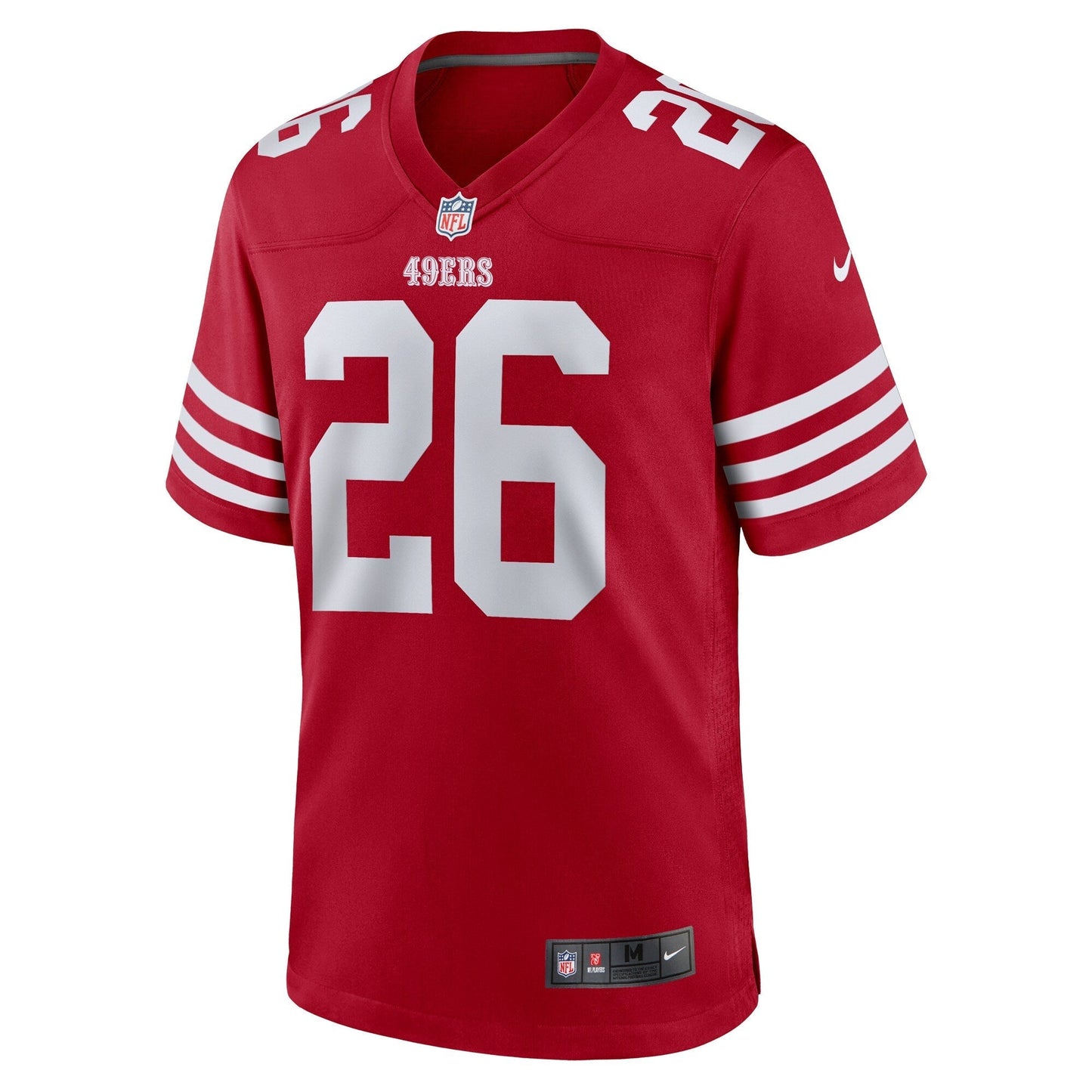 San Francisco 49ers Chase Lucas Scarlet Team Game Jersey football jersey product view 2