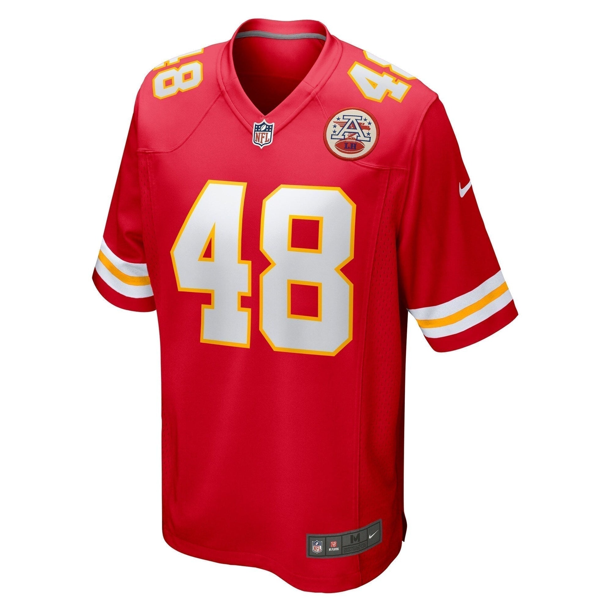 Cole Christiansen Kansas City Chiefs Game Jersey - Red football jersey product view 2