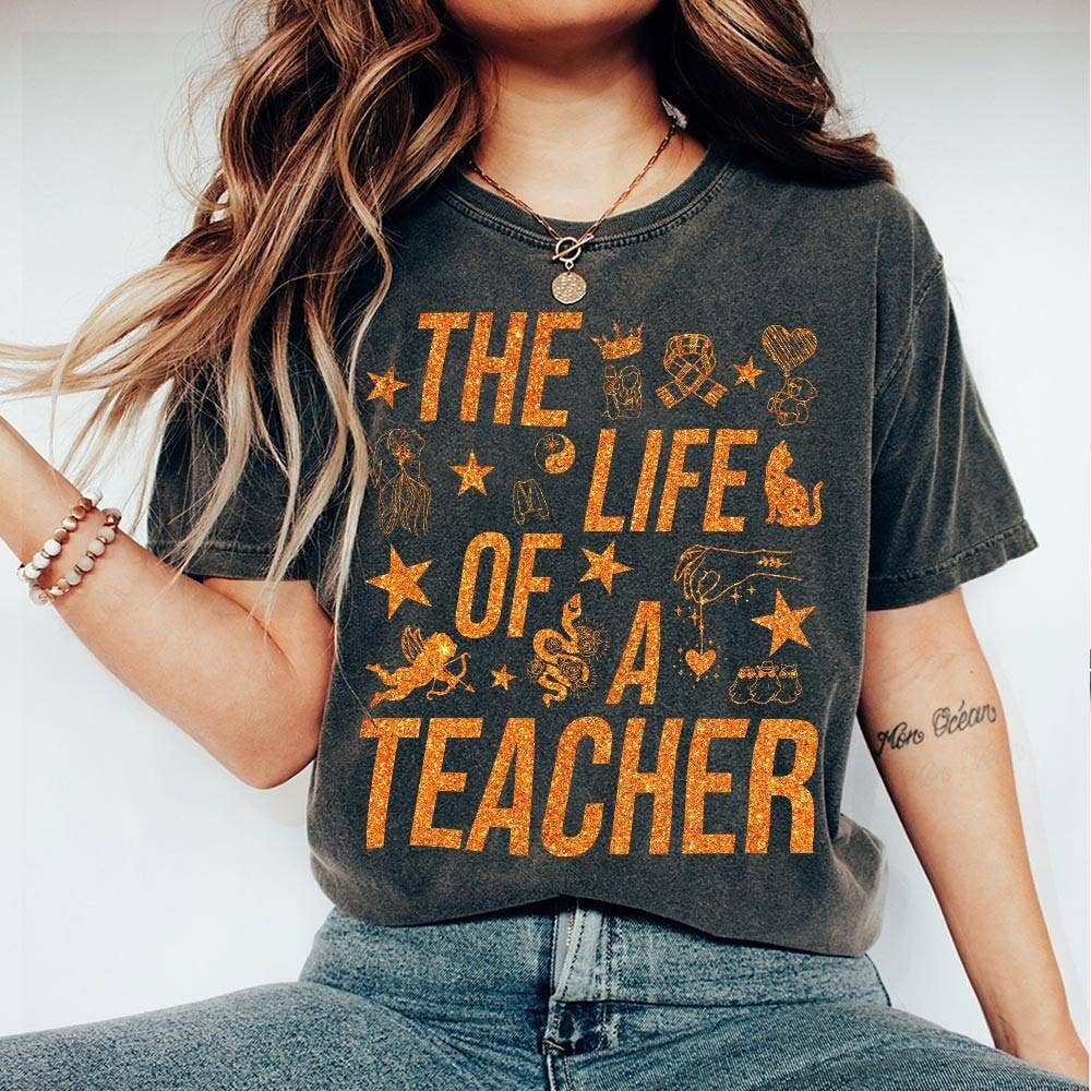 Teacher Life Showgirl Back To School Shirt Unisex T-shirt, Sweatshirt, Hoodie, Long Sleeve Tee - T-Shirt, Sweatshirt, Hoodie